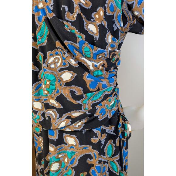 Jones New York Metropolis Dress Faux Wrap Ruched 3/4 Sleeve Flowy Career 20W NEW - Picture 5 of 11